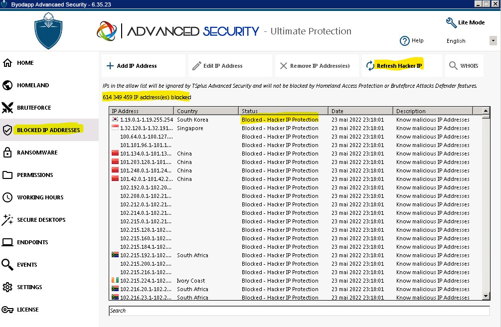 Hacker IP Refresh