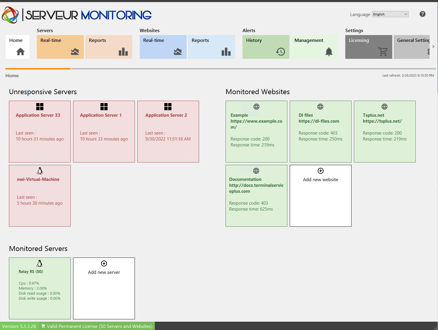 Servers Management Screenshot 12