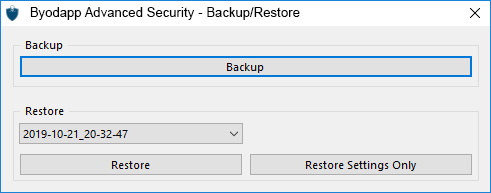 Backup Settings 2