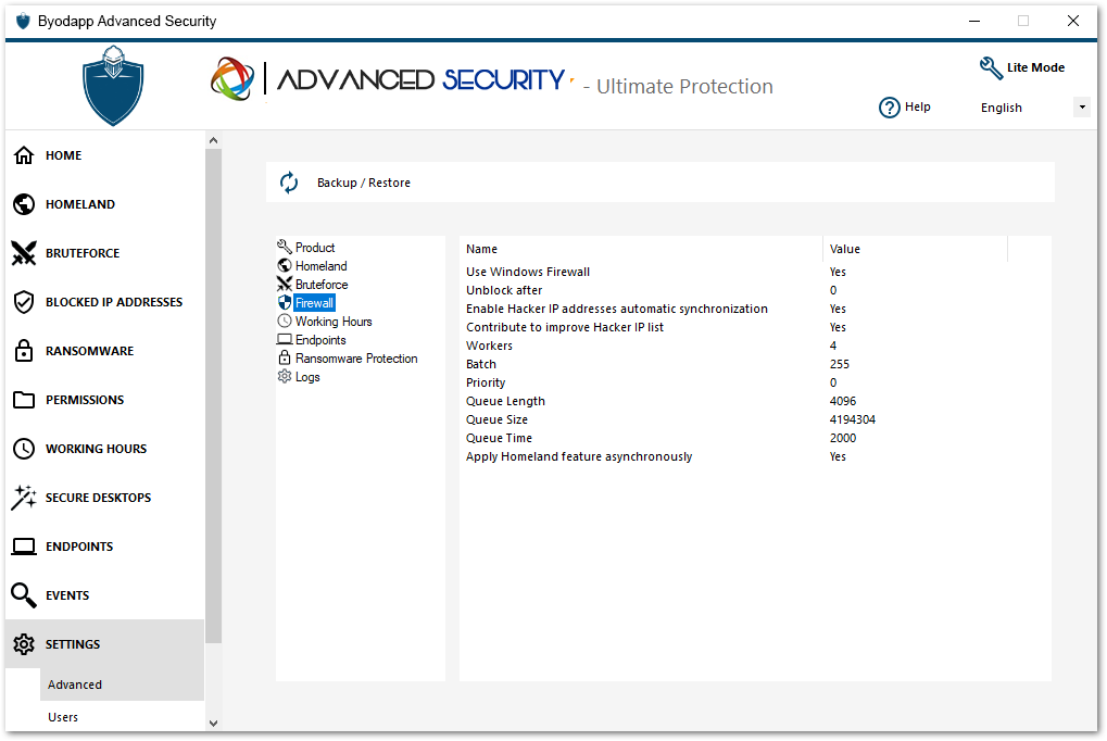 Firewall Settings 1